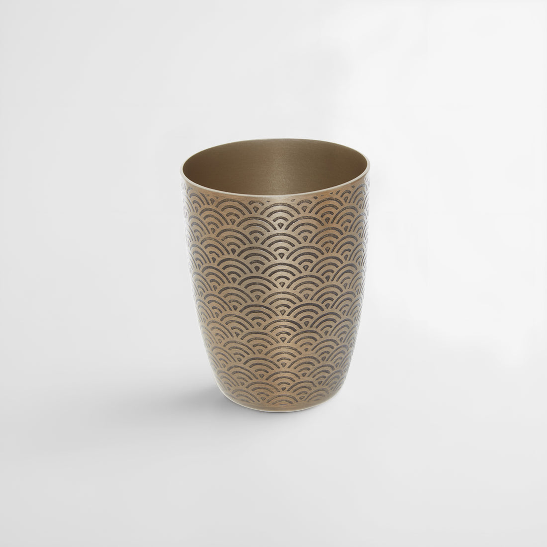 Allegra Etched Metallic Bathroom Tumbler