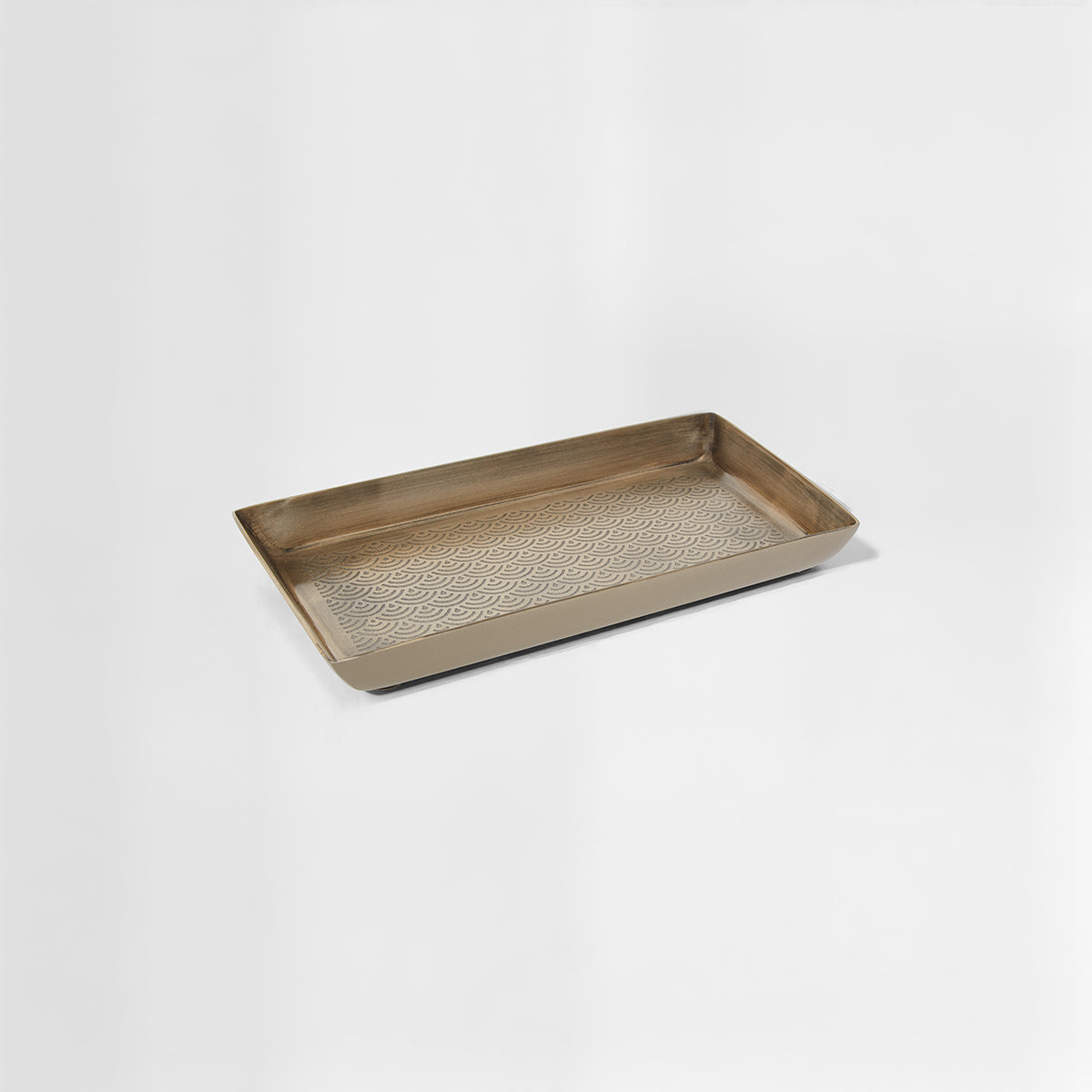 Allegra Etched Detail Aluminium Tray