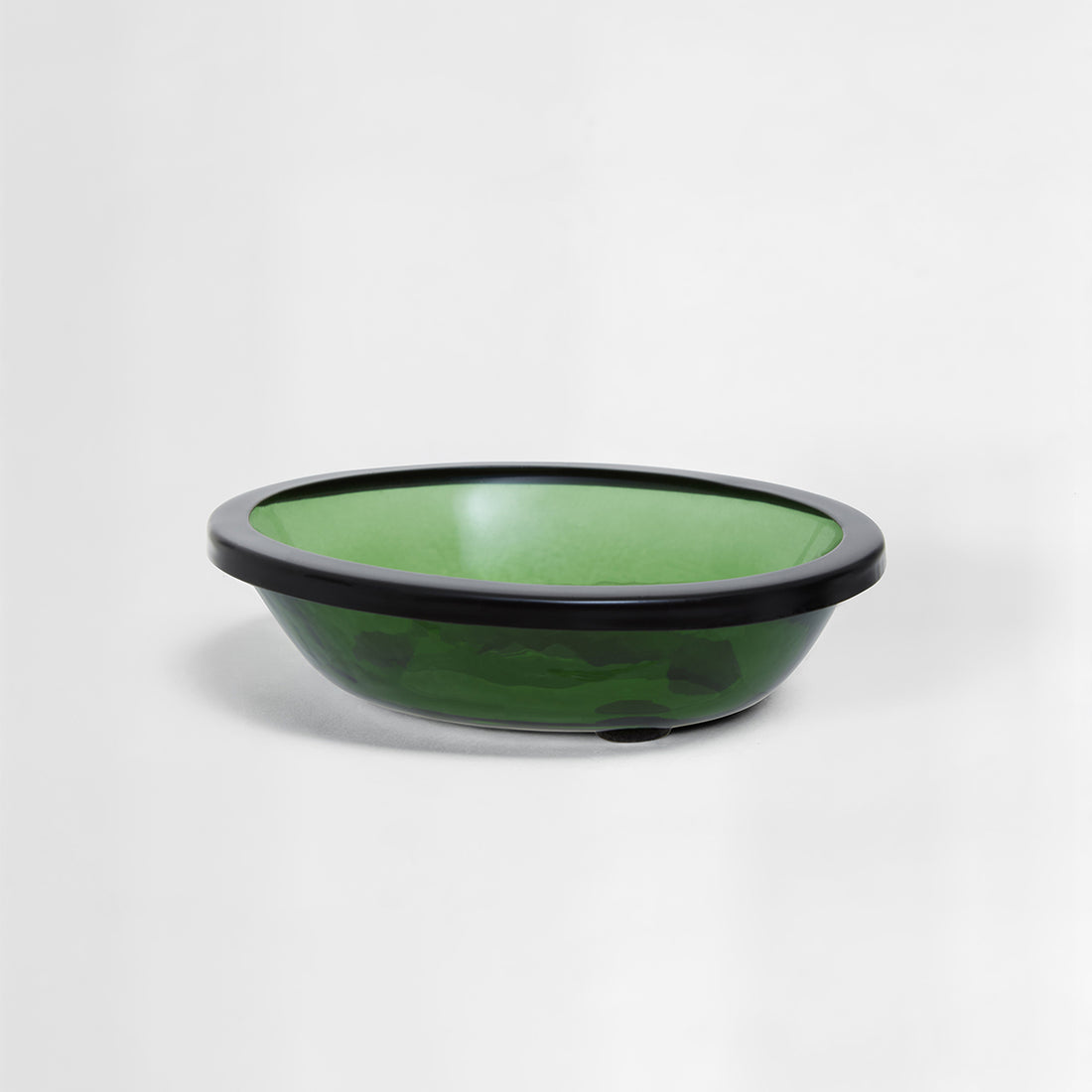 Allegra Kiara Green Glass Soap Dish