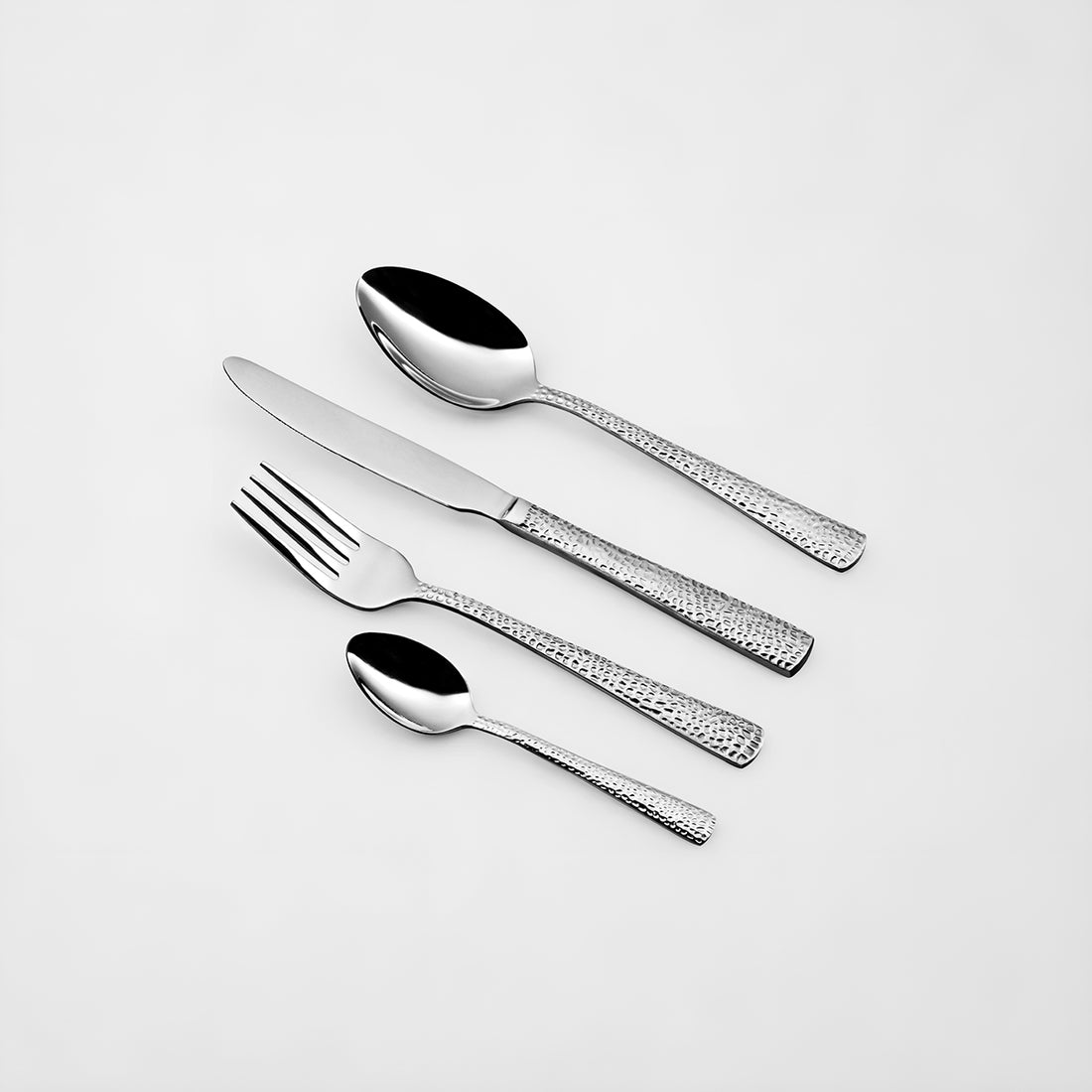 Hammered 24Pc Cutlery Set